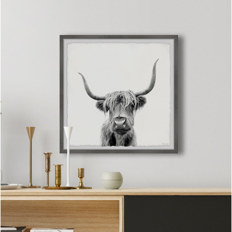 Just A Hairy Face - Single Picture Frame Print, 61cm H x 61cm W x 3.81cm D