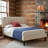 Queen Bed Frame Set Of 2, 2 Pack Upholstered Platform Bed Frame With Adjustable Headboard, Modern Bedroom Bed Set For Apartment, Airbnb, Rental, Guest Room, Home Staging-124945373