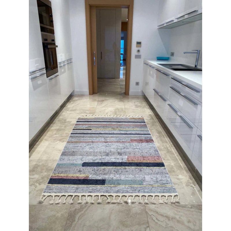 Tapis Laquel avec envers antidérapant, Tapis de couloir 2 pi 7 po x 12 pi 5 po