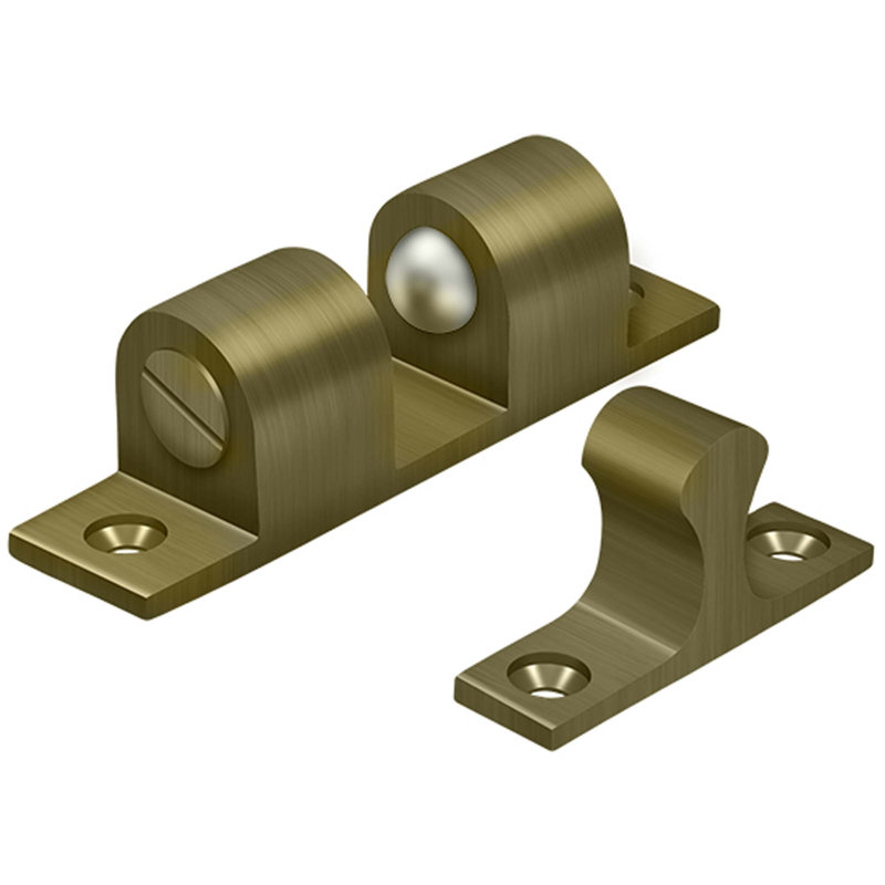 Crochet de tension à billes Deltana BTC30U5 3 po x 3/4 po Finition laiton antique, Antique Brass