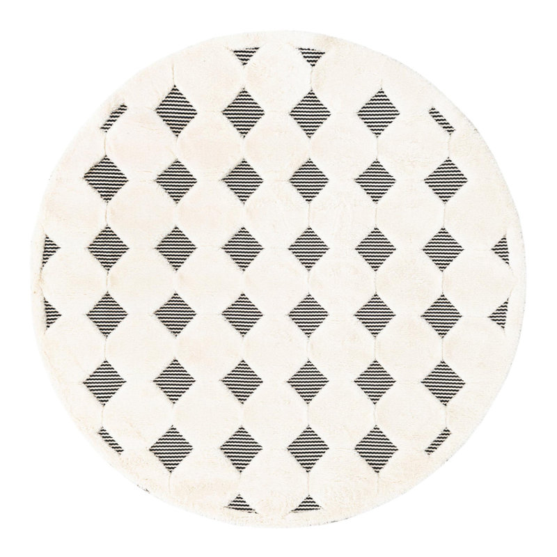 Corrigan Studio® Diamonds Raheesa Rug, Round 6'1"