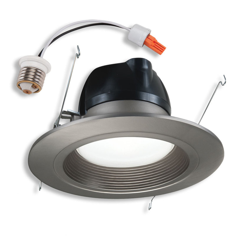 6'' IC Rated Recessed Lighting Kit, Satin Nickel