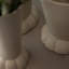 Vase crème Flora