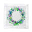 Serviette de table en satin de coton à couronne de fleurs-421437859
