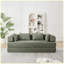 Canapé-lit convertible en chenille avec coussins décoratifs Chenille-456744088