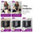  Wall Mount Shelf Set Of 4, Floating Cube Shelves For Space Discovery, Black-623830385