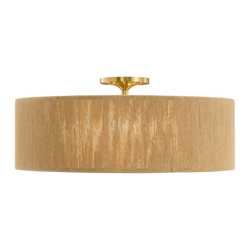 Maynard 4-Light Ceiling Light in Brown, Brown