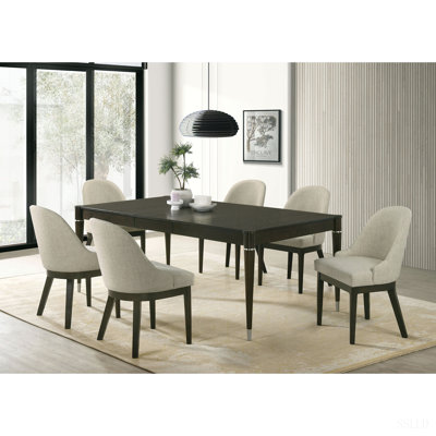 Blakely Ash Brown 7-Piece Rectangular Dining Set