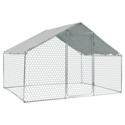 Poulailler en métal 10 x 6 x 6 pi - Donnez à votre volaille une construction spacieuse de 10 x 6 x 6 pi pour être et