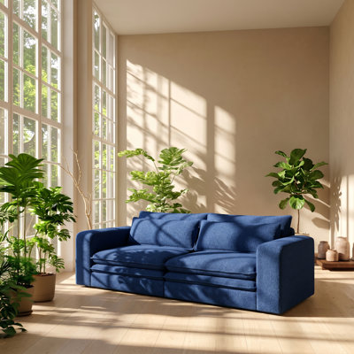Canapé-lit convertible 3 places en tissu l 93 po x P 34 po x H 27,6 po Landon