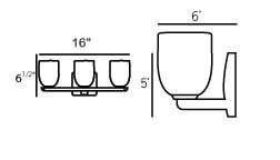 Bimbi 3 - Light Vanity Light, Satin Nickel