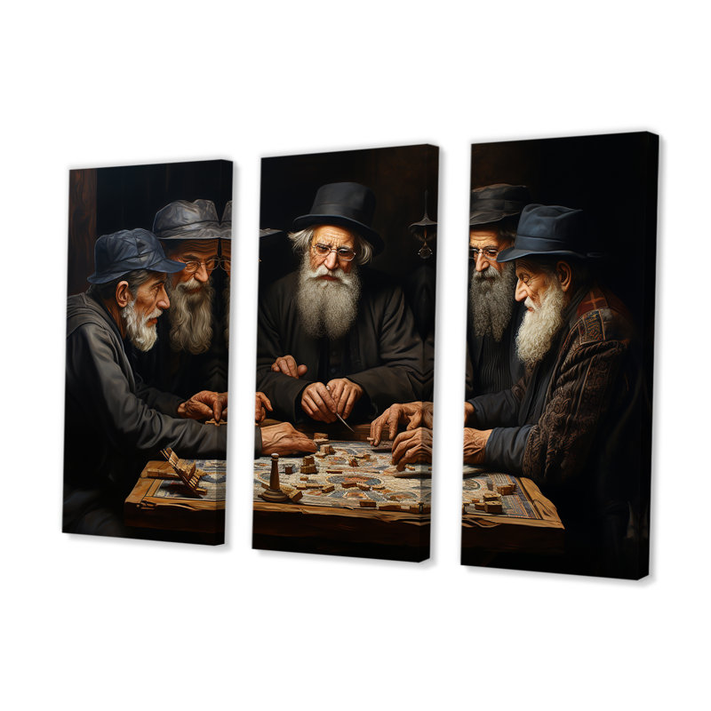 Judaism Devotion II - Judaism Canvas Wall Art Set, 28" H x 36" W