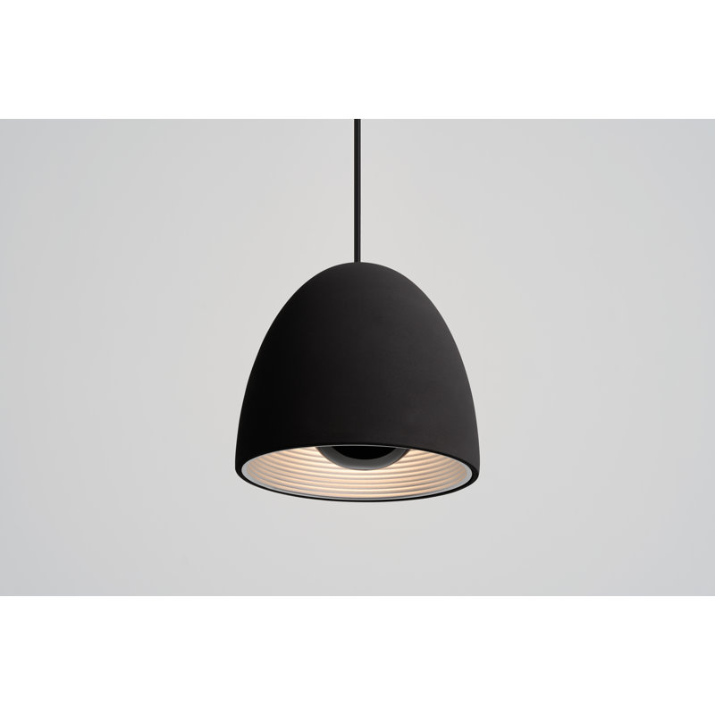 Petit luminaire suspendu Castle noir, H 14,6 po x l 15,8 po x P 15,8 po
