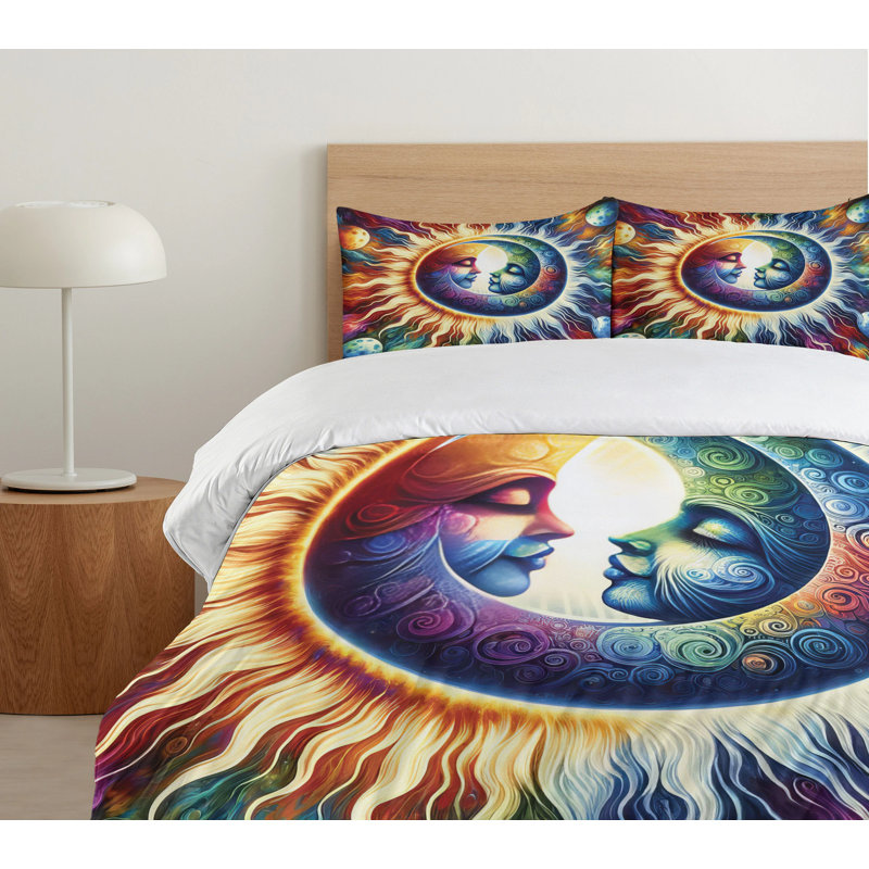 Trippy Duvet Cover, California King Duvet Cover + 2 Standard Shams