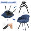  Fauteuil d'appoint pivotant en chenille fleur-1175392700