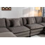 Canapé modulaire moderne à 4 places avec 2 repose-pieds 149,61 po avec coussins de taille-2039841074