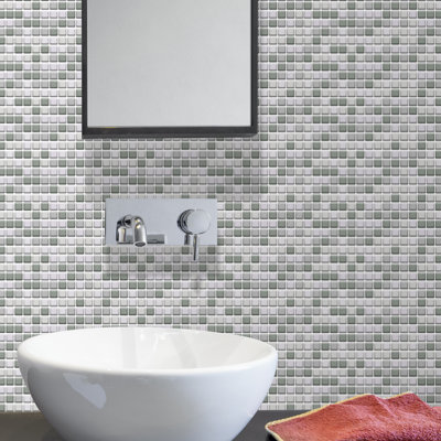 6'' W x 11.8'' L Gel Peel and Stick Mosaic Tile