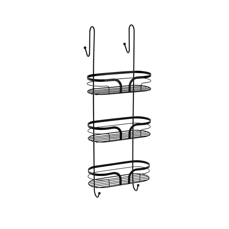 Bodin Over-the-Door Shower Caddy, Matte Black