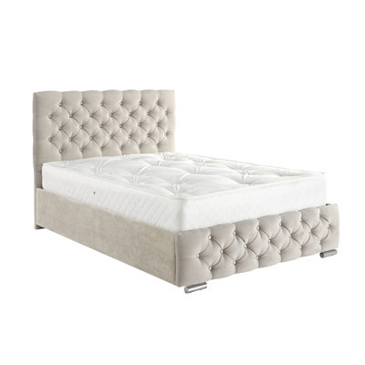 Terrence Upholstered Velvet Bed