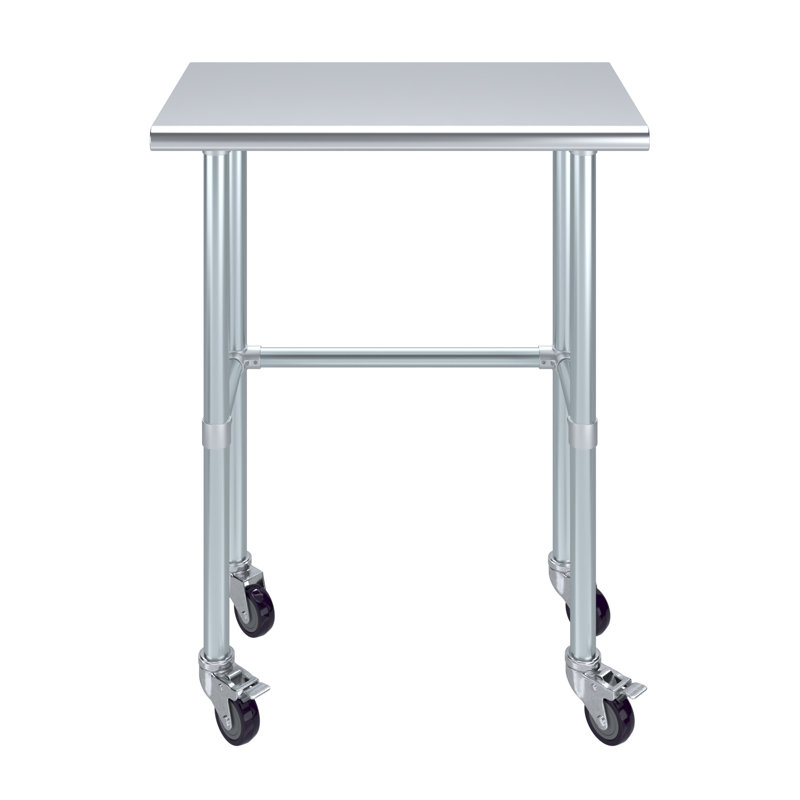 Table de travail en acier inoxydable, H 38 po x L 30 po x l 18 po