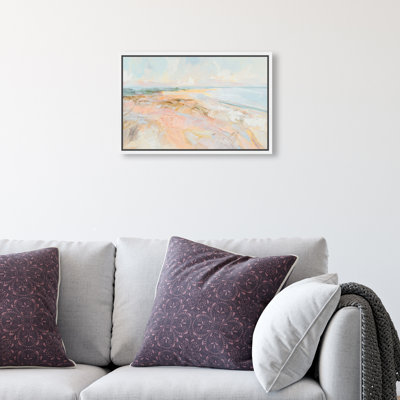 Tidal Borderland I Canvas Abstract Print by Oliver Gal, Black Frame, 15 x 10