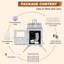 Natural Vent Freestanding Stove and with Adjustable Thermostat