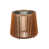 Plateau transparent / base brun miel