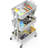 Simple Houseware 3-Tier Heavy Duty Metal Utility Rolling Cart, W...