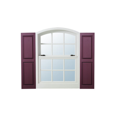 Standard Raised Panel Vinyl Shutters Pair