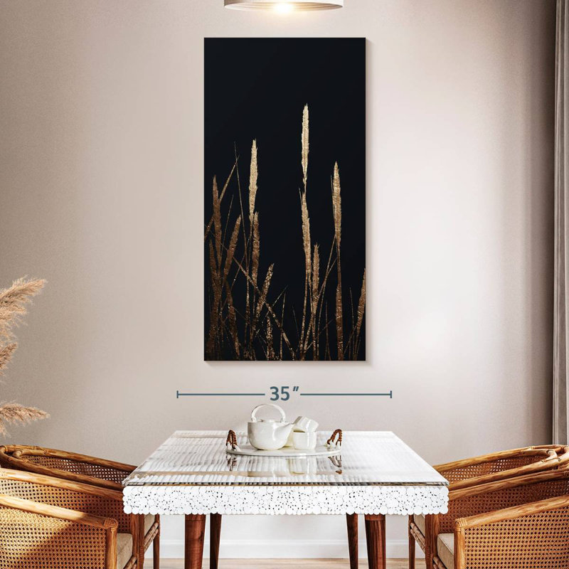 Golden Fields In The Dark, 30" H x 15" W