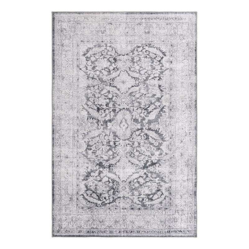 Heyde Chenille Oriental Indoor Rug, Rectangle 5' x 8'