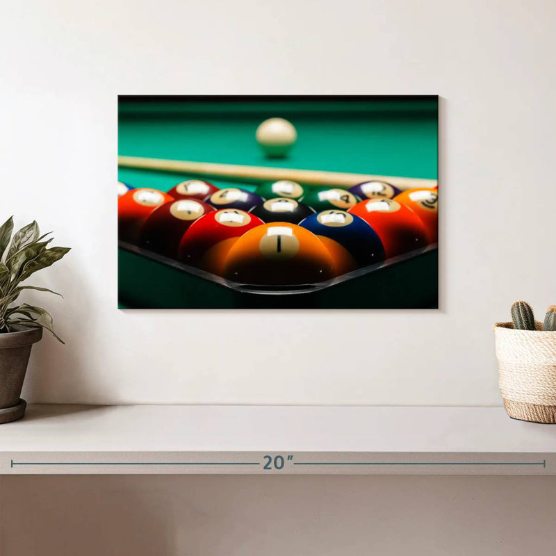 Senne Billiards, 8" H x 12" W
