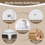 Meuble-lavabo autoportant de 91 cm (36 po) en bois massif et MDF blanc avec lavabo en céramique intégré et rangement-547769124-547769126