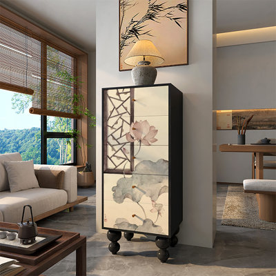 Simple design multi-layer storage decor cabinet