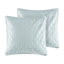 Édredon très grand 100% coton blanc, broderie foncée, surdimensionné et comprend un édredon, une jupe de lit, 2 taies décoratives, du coton blanc, une literie trop rembourrée,