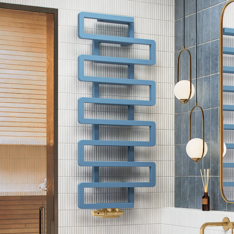 Heated Towel Rail, BOOKIE 1155/500, Sky Blue