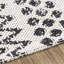 Tapis gris clair en coton Capen Southwestern-999010658