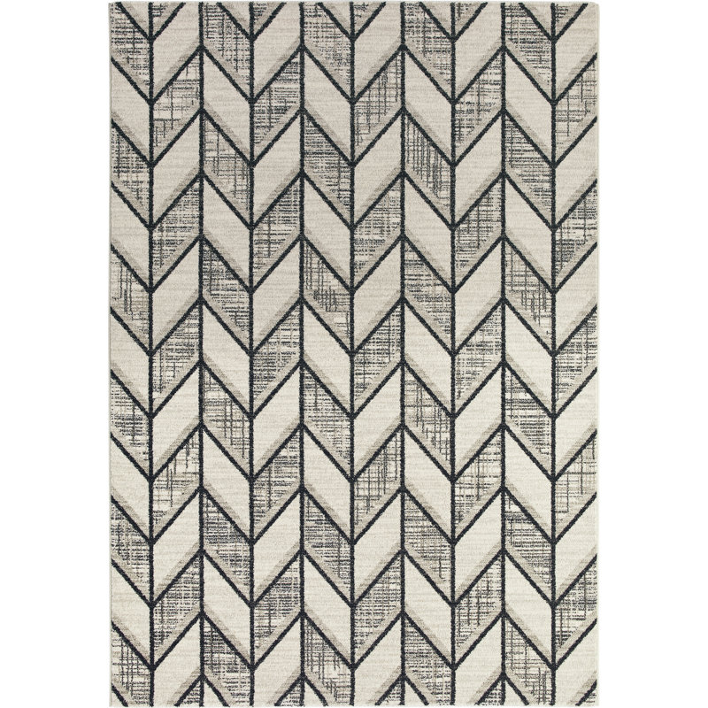 Gilberto Chevron Hand Woven Area Rug, Rectangle 160 x 230cm