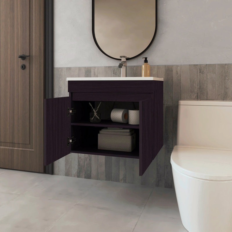 Vanity With 2 Doors, Dark Brown