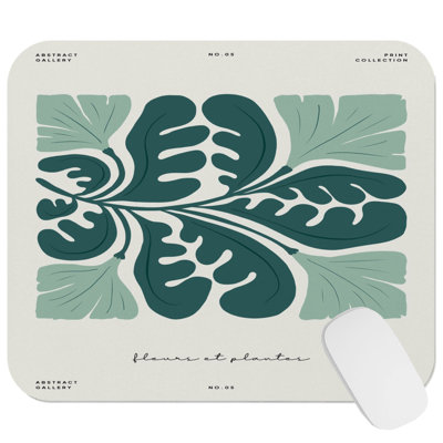 Botanical Dream Botanicals Modern Gaming Cute Office Laptop Desk Pad Gift Mat Square Rectangle Non-Slip Mousepad
