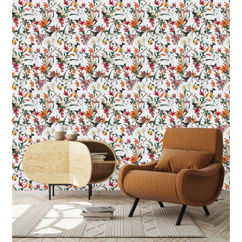 Floral Tile, 2.08' W x 18.75' L