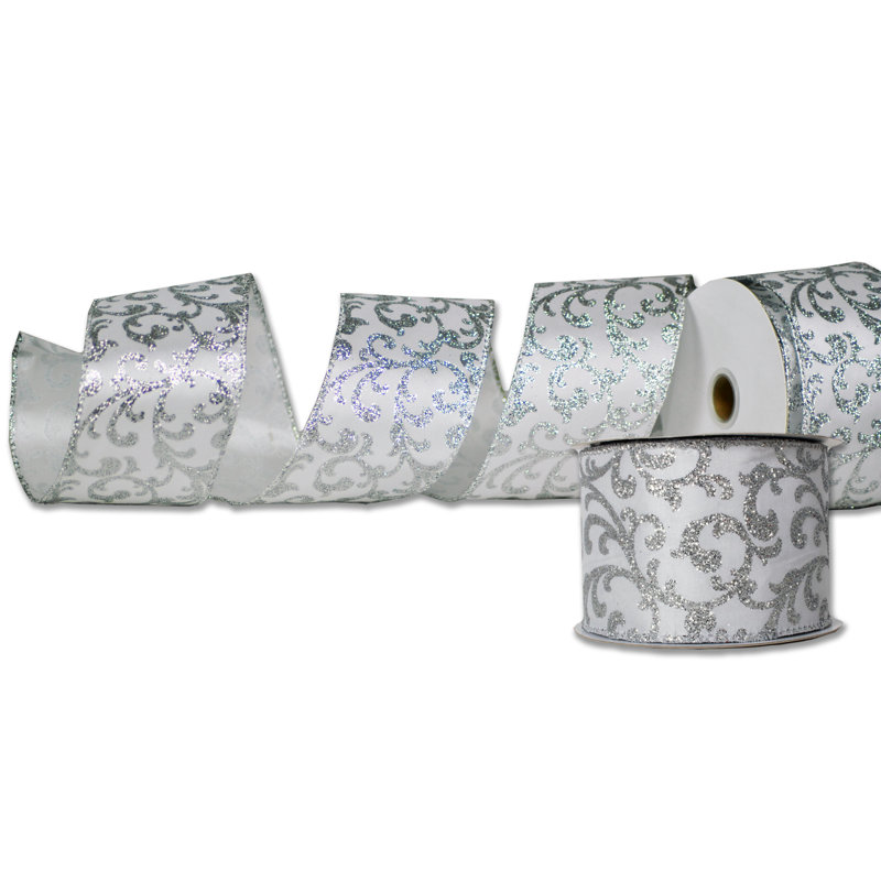 Ruban en tissu 2,5 po, Blanc