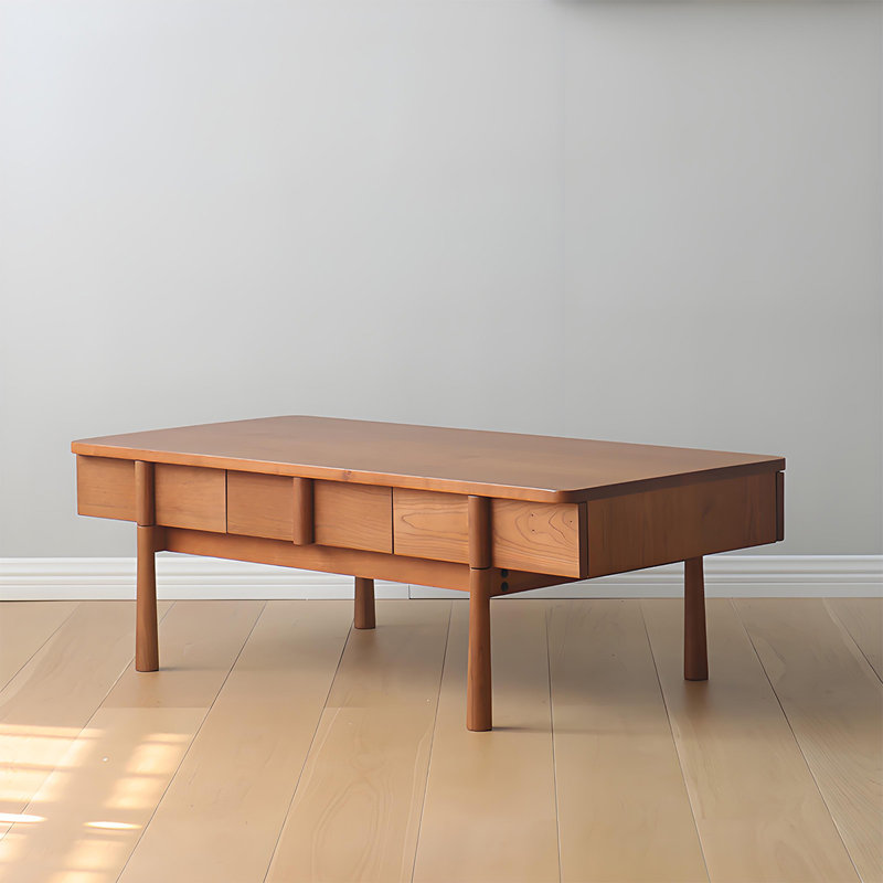 47.24"Ancient-style simple solid wood rectangular coffee table