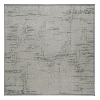 Tapis abstrait gris lavable à la machine