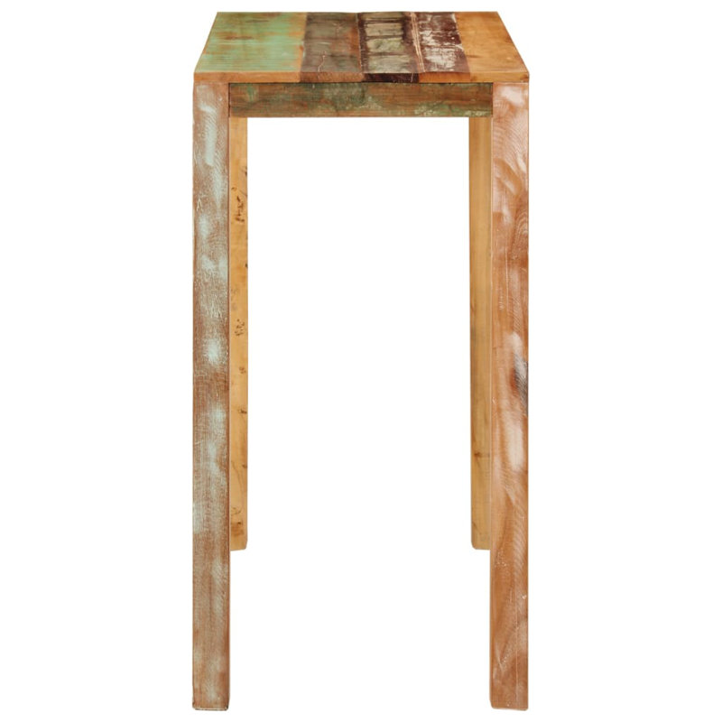 Console en bois massif récupéré, H 42,5 po x l 21,7 po x P 44,1 po