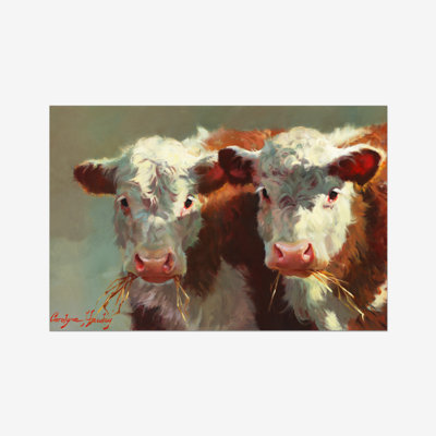 Babson Cow Belles by Carolyne Hawley - Painting