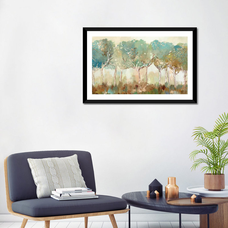 "Golden Sunlight" par Allison Pearce, reproduction d’art, H 24 po x l 32 po x P 1 po, Papier encadré noir, Blanc