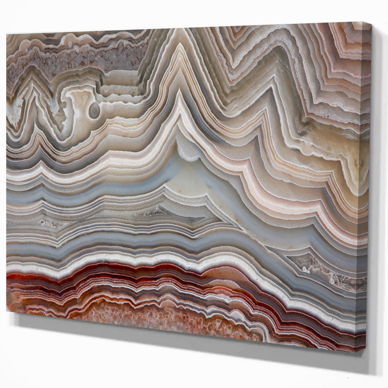 « the poli cut of agate », reproduction d’impression sur toile tendue, H 20 po x l 20 po x P 1 po