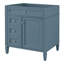 Meuble-lavabo de salle de bain de 30 po sans lavabo supérieur, armoire de rangement moderne avec 2 tiroirs et un tiroir rabattable (BASSIN INCLUS)-130938153