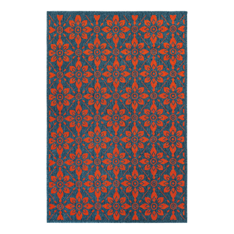 Indoor/Outdoor Trellis Area Rug, Rectangle 4'1" x 6'1"